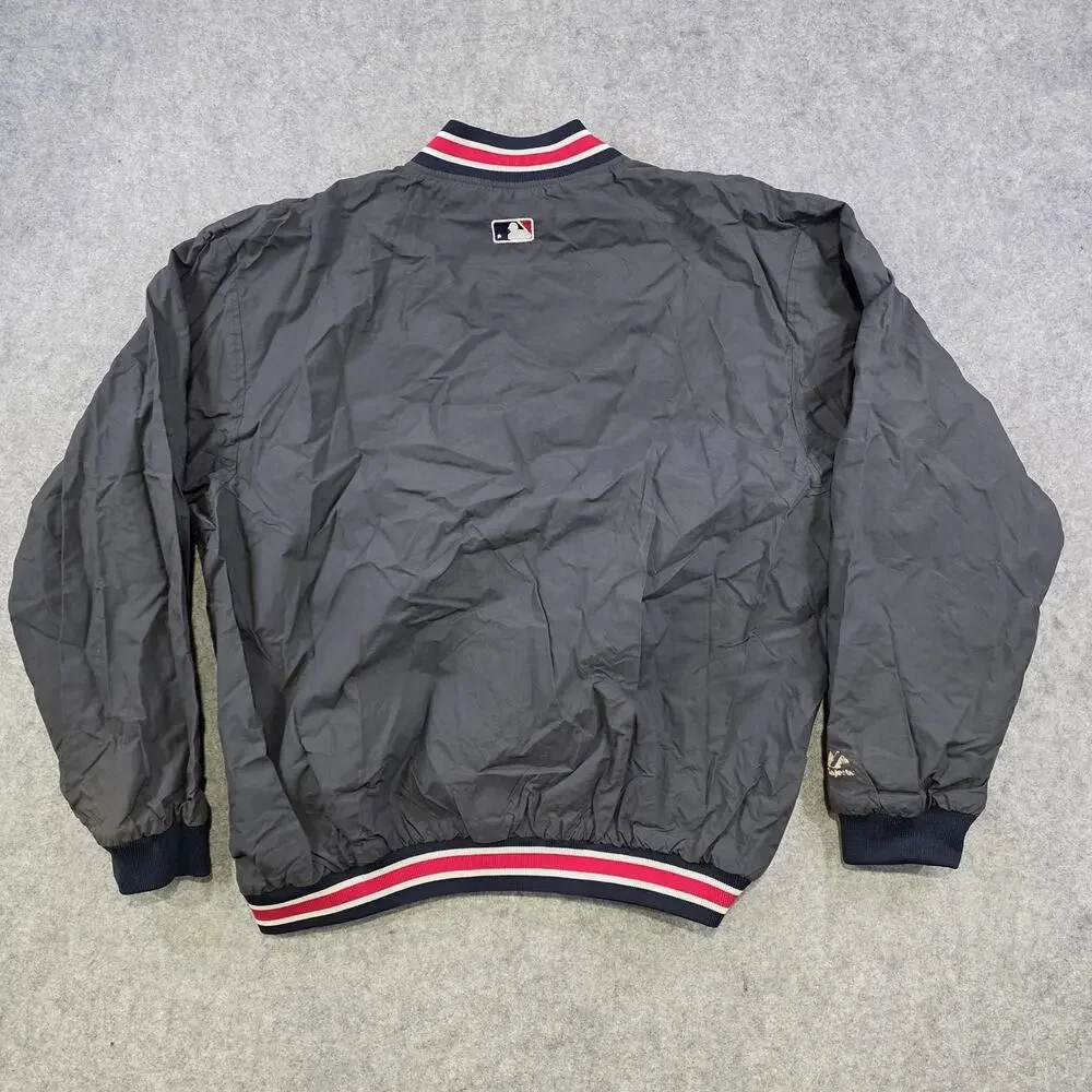 Vintage New York Yankees Jacket‎ Mens XL Blue MLB Baseball Majestic Pullover